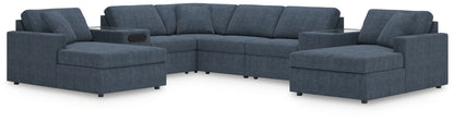 Orange Furniture Outlet - Ashley Furniture - Modmax Sectional - RAF 8-Piece Sectional with Chaise / Ink - 92121S31