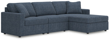 Orange Furniture Outlet - Ashley Furniture - Modmax Sectional - RAF 3-Piece Sectional with Chaise / Ink - 92121S18