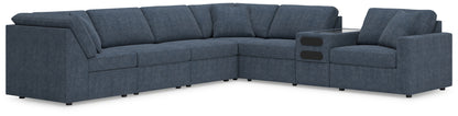 Orange Furniture Outlet - Ashley Furniture - Modmax Sectional - 7-Piece Sectional with Audio Console / Ink - 92121S34