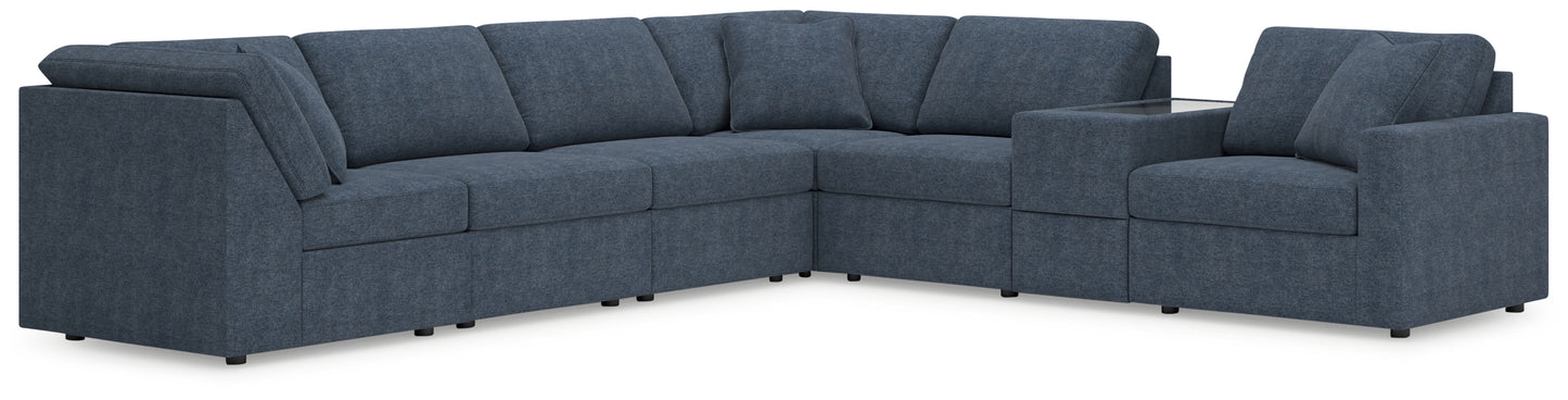 Orange Furniture Outlet - Ashley Furniture - Modmax Sectional - 7-Piece Sectional with Storage Console / Ink - 92121S32