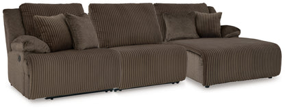 Orange Furniture Outlet - Ashley Furniture - Top Tier Sectional - 3-Piece Sofa Chaise Sectional / Chocolate - 92705S10