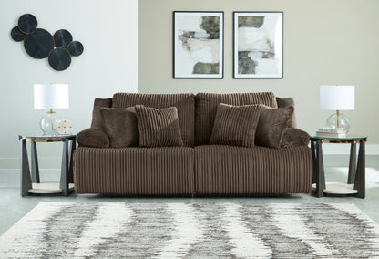 Orange Furniture Outlet - Ashley Furniture - Top Tier Sectional - 2-Piece Sectional Loveseat / Chocolate - 92705S9