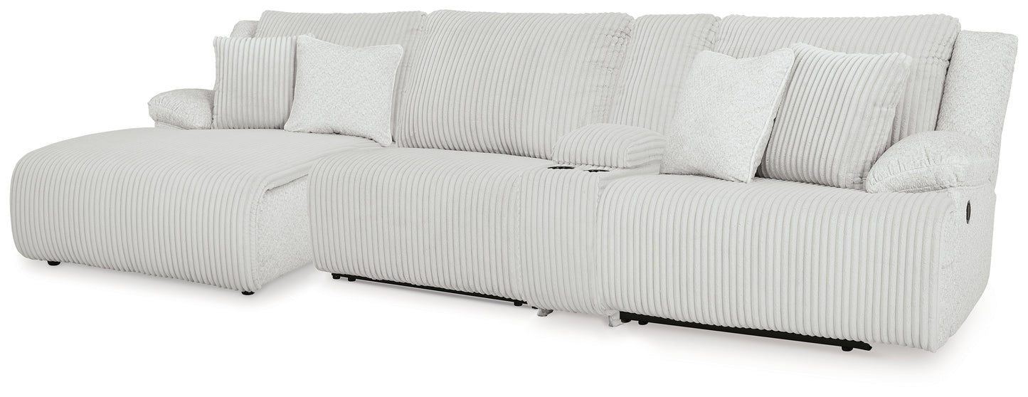 Orange Furniture Outlet - Ashley Furniture - Top Tier Sectional - 4-Piece Reclining Sectional with Chaise / Alloy - 92706S12