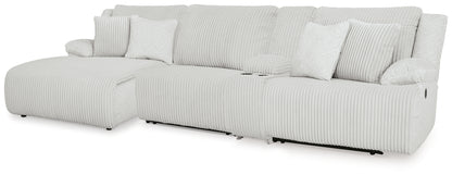 Orange Furniture Outlet - Ashley Furniture - Top Tier Sectional - 4-Piece Reclining Sectional with Chaise / Alloy - 92706S12