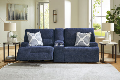 Orange Furniture Outlet - Ashley Furniture - Acklen Place Sectional - 3-Piece Sectional / Navy - 93607S10