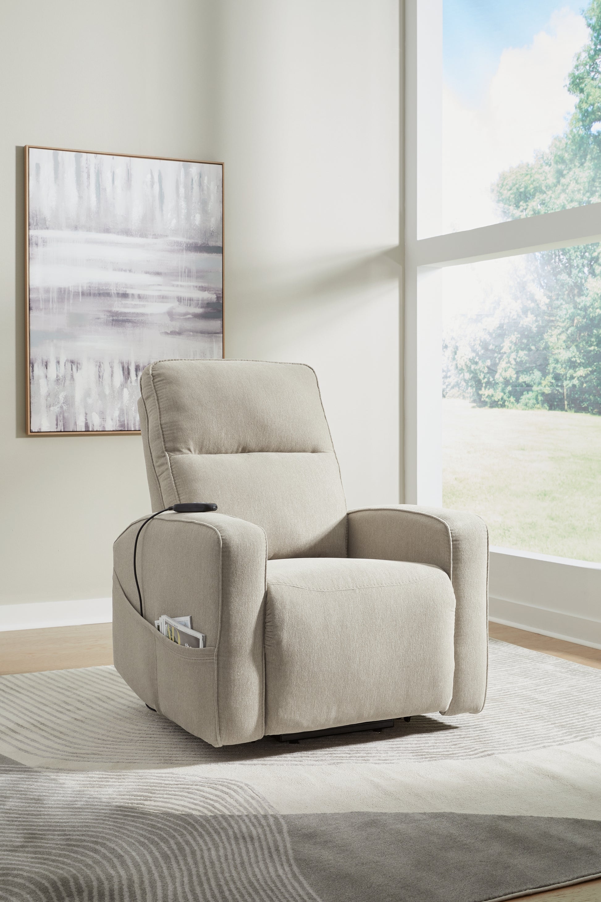 Orange Furniture Outlet - Ashley Furniture - Starganza Living Room - Power Lift Recliner / Smoke - 9370512