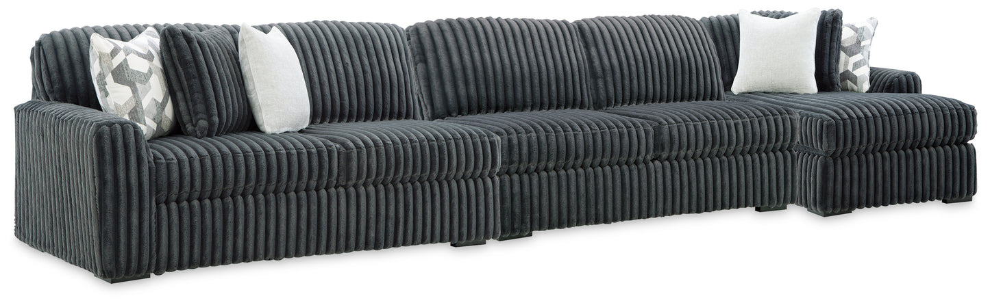 Midnight-Madness 3-Piece Sectional with Chaise