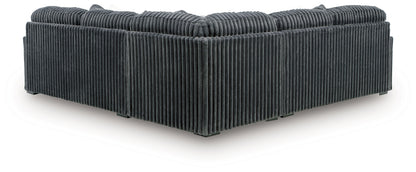 Orange Furniture Outlet - Ashley Furniture - Midnight-Madness Sectional - LAF 3-Piece Sectional / Gunmetal - 98105S5