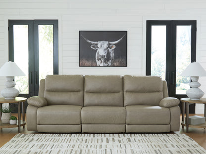 Orange Furniture Outlet - Ashley Furniture - Narwhal Place Sectional - 6-Piece Reclining Sectional with Storage Console / Pebble - PC99201S36