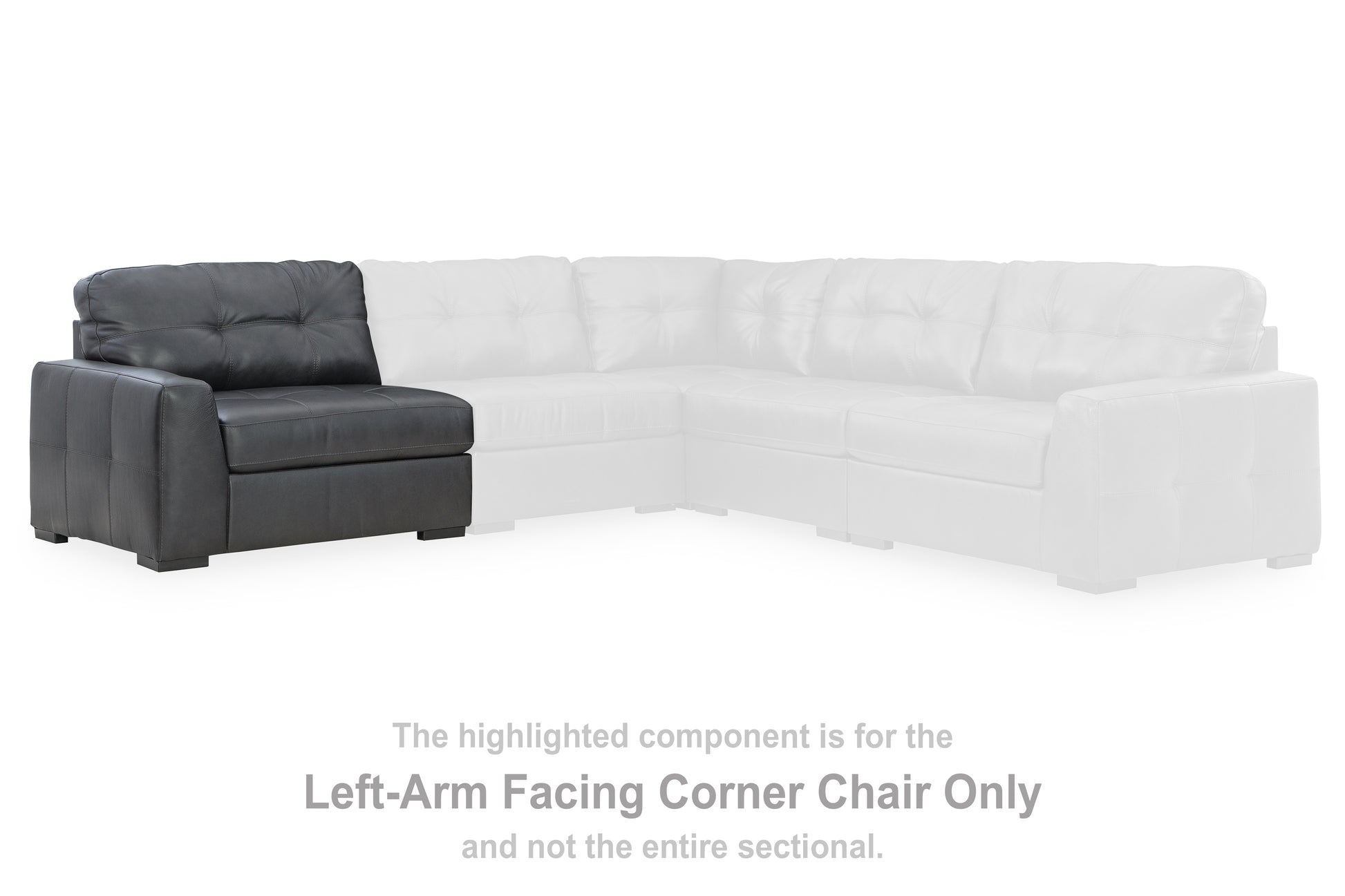 Orange Furniture Outlet - Ashley Furniture - Brindley Pier Sectional - LAF Corner Chair / Fog - 9950364