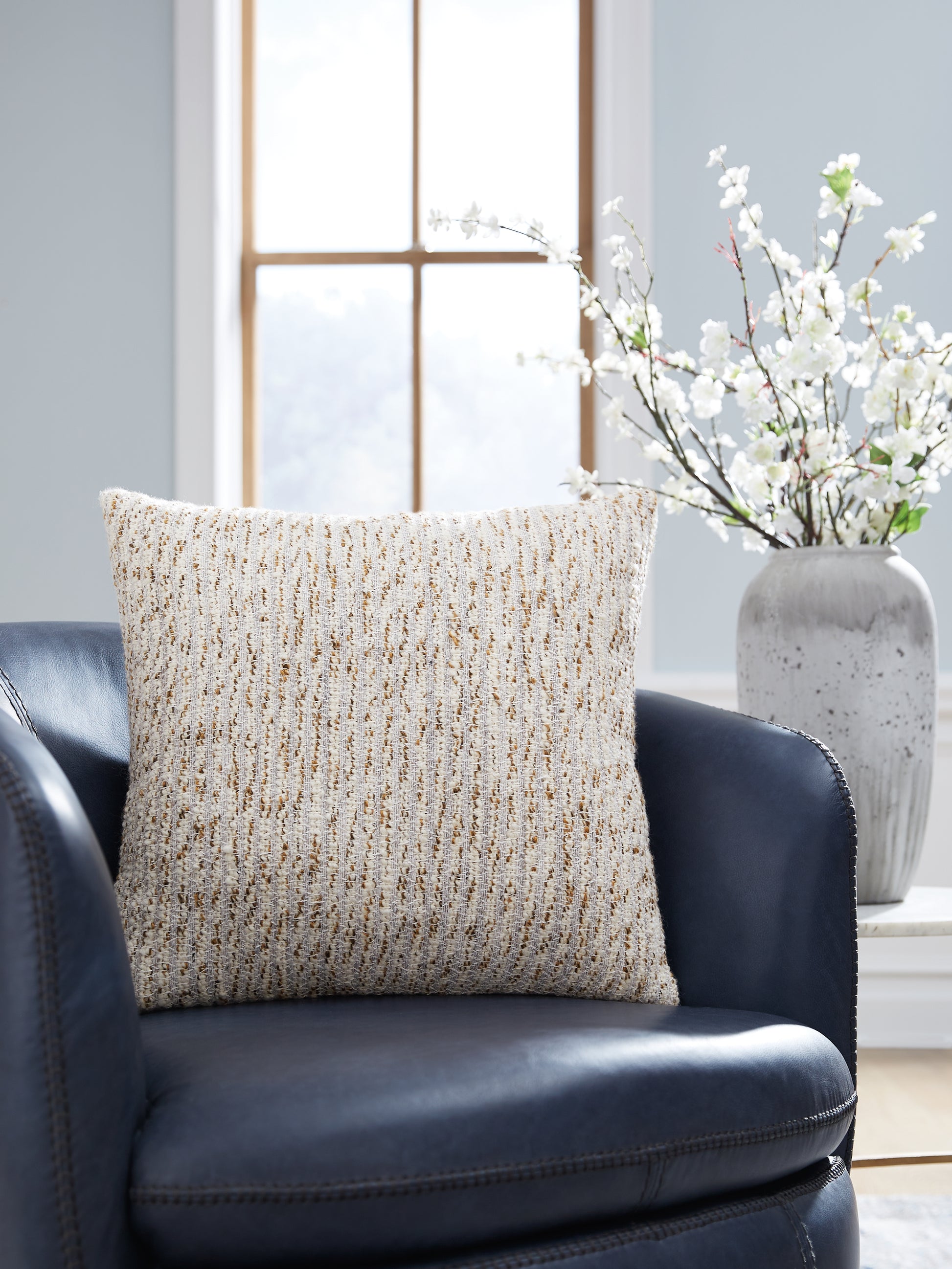 Orange Furniture Outlet - Ashley Furniture - Abler Pillows - Pillow / Ivory/Gray/Gold - A1001068P
