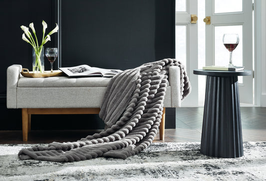 Orange Furniture Outlet - Ashley Furniture - Alsonwell Throw (Set of 3) - Throw (3/CS) / Gray - A1001081