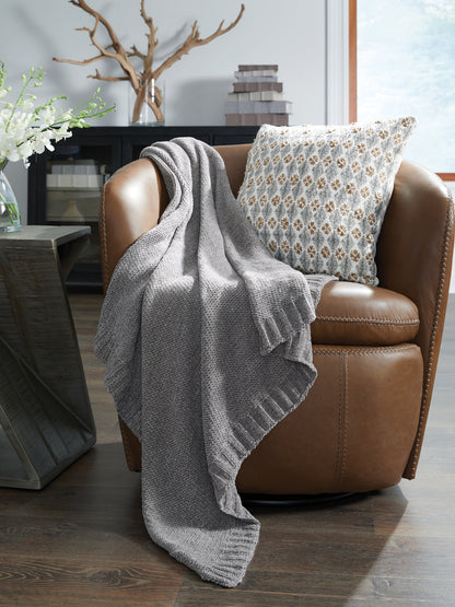 Orange Furniture Outlet - Ashley Furniture - Anawood Throw (Set of 3) - Throw (3/CS) / Gray - A1001097