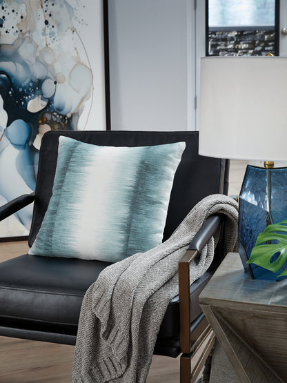 Orange Furniture Outlet - Ashley Furniture - Elonwich Pillows - Pillow (4/CS) / Teal/White - A1001106