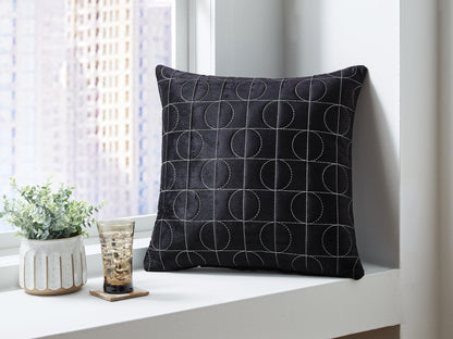 Orange Furniture Outlet - Ashley Furniture - Kydner Pillows - Pillow (4/CS) / Black/Silver - A1001108