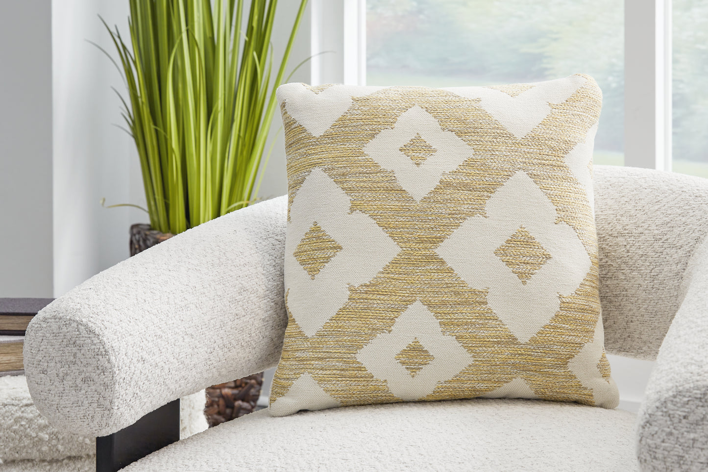 Orange Furniture Outlet - Ashley Furniture - Brockner Next-Gen Nuvella Pillows - Pillow (4/CS) / Brown/Yellow - A1900009