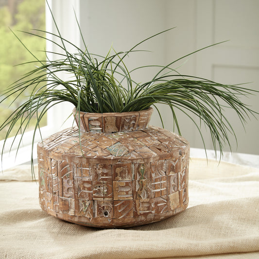 Orange Furniture Outlet - Ashley Furniture - Meltland Vase - Vase / Natural/Black - A2000557
