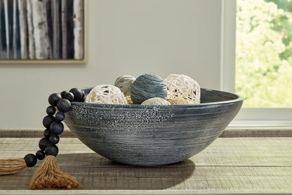 Orange Furniture Outlet - Ashley Furniture - Meadie Bowl - Bowl / Distressed Black - A2000792