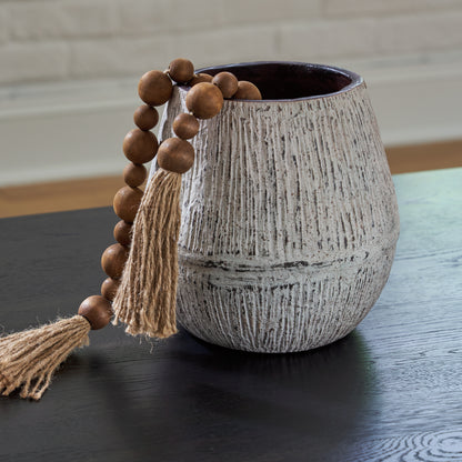 Orange Furniture Outlet - Ashley Furniture - Claymount Vase - Vase / Distressed Brown - A2000635