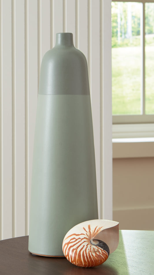 Orange Furniture Outlet - Ashley Furniture - Peerland Vase - Vase / Sage Green - A2000656