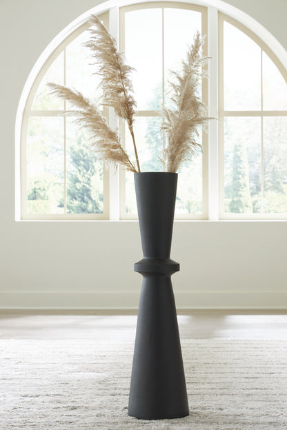 Orange Furniture Outlet - Ashley Furniture - Collisten Vase - Vase / Black - A2000664