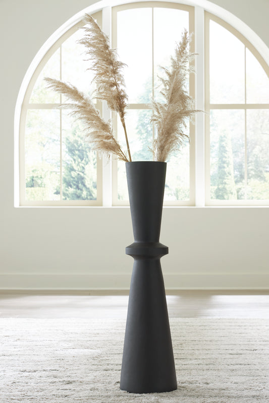 Orange Furniture Outlet - Ashley Furniture - Collisten Vase - Vase / Black - A2000664