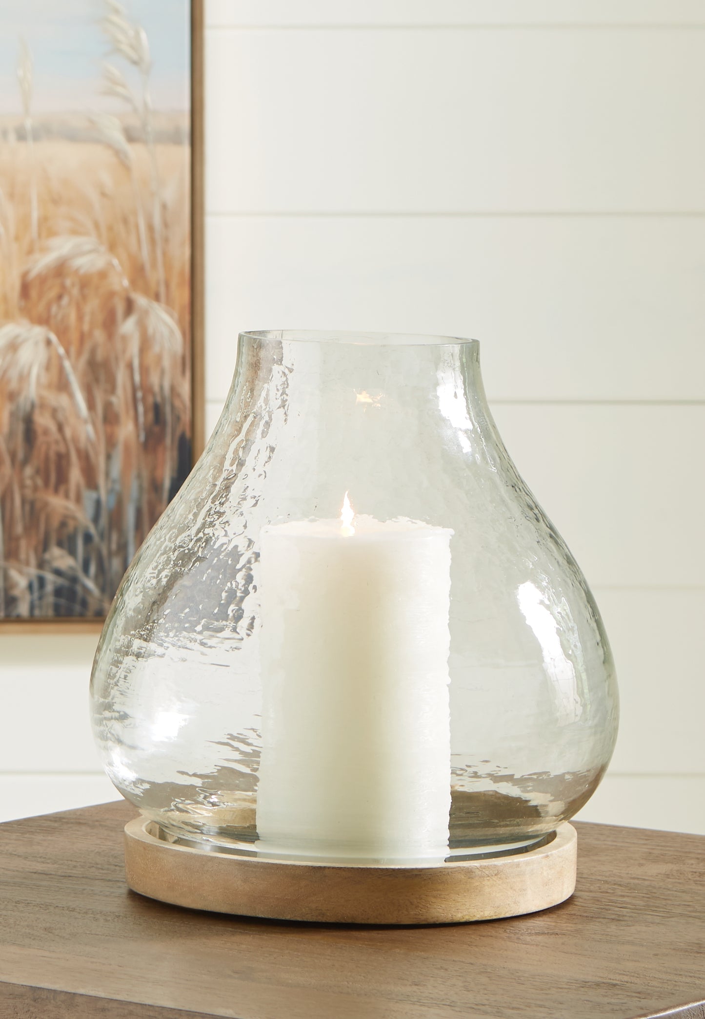 Orange Furniture Outlet - Ashley Furniture - Adalisen Candle Holder - Candle Holder / Clear/Brown - A2000679