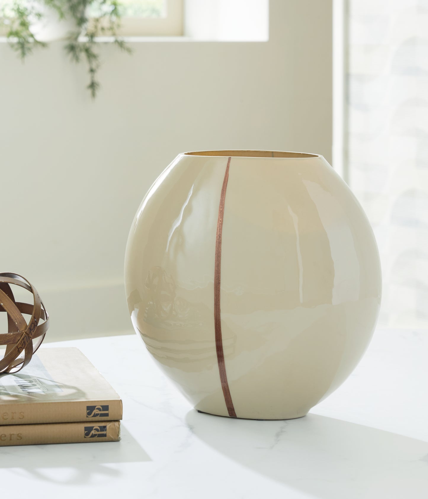 Orange Furniture Outlet - Ashley Furniture - Sheabourne Vase - Vase / Cream - A2000701