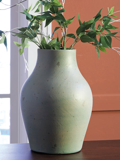 Orange Furniture Outlet - Ashley Furniture - Baychester Vase - Vase / Antique Green - A2000806