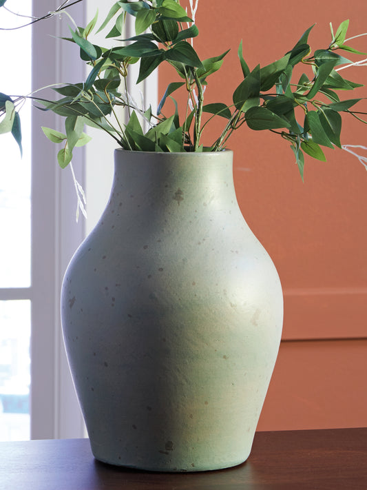 Orange Furniture Outlet - Ashley Furniture - Baychester Vase - Vase / Antique Green - A2000806