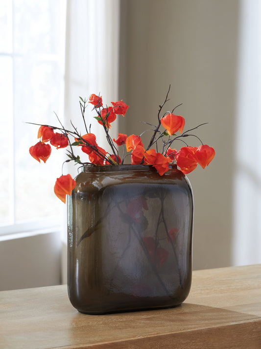 Orange Furniture Outlet - Ashley Furniture - Sumner Vase - Vase / Gray/Gold Finish - A2000811