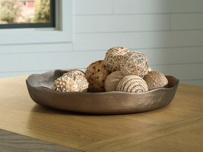 Orange Furniture Outlet - Ashley Furniture - Wallmen Tray - Tray / Champagne Gold Finish - A2000817