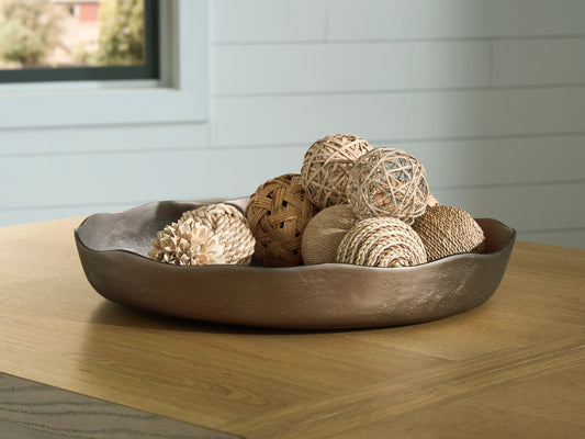 Orange Furniture Outlet - Ashley Furniture - Wallmen Tray - Tray / Champagne Gold Finish - A2000817