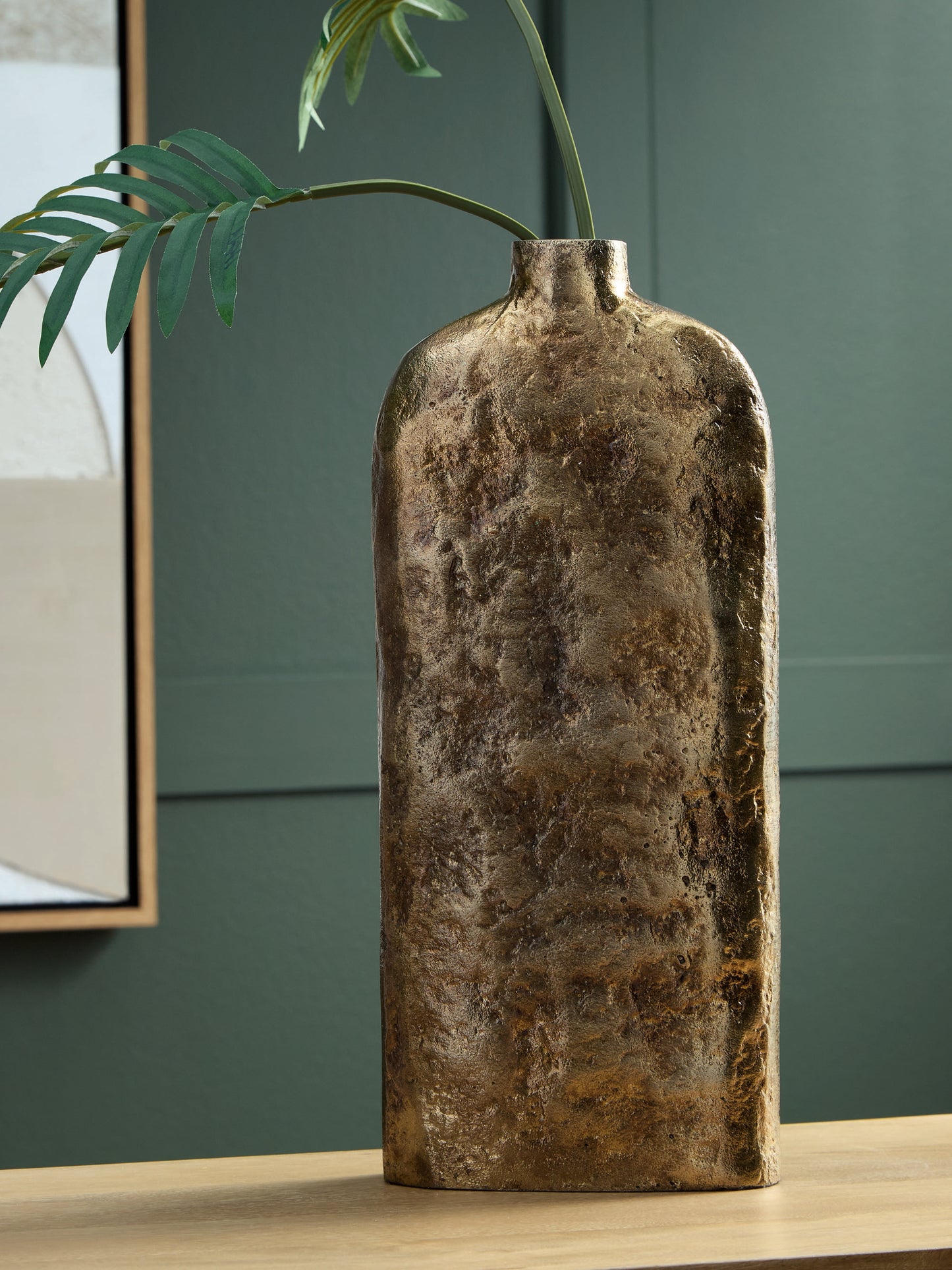 Orange Furniture Outlet - Ashley Furniture - Wallmond Vase - Vase / Antique Brass Finish - A2000821