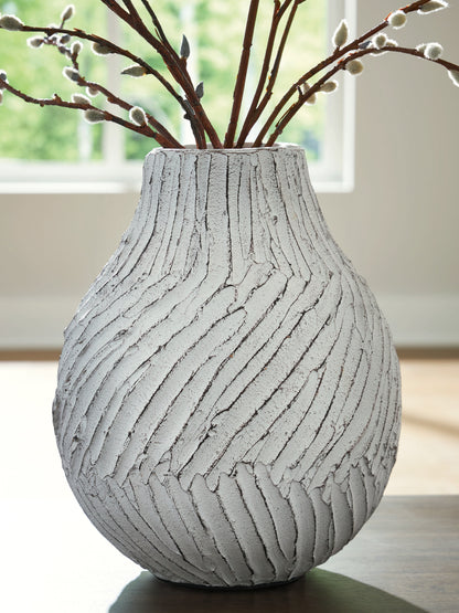 Orange Furniture Outlet - Ashley Furniture - Shelvie Vase - Vase / Distressed White - A2000849