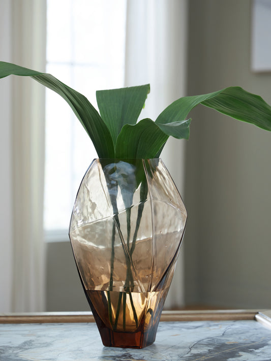 Orange Furniture Outlet - Ashley Furniture - Ewart Vase - Vase / Light Brown - A2000867