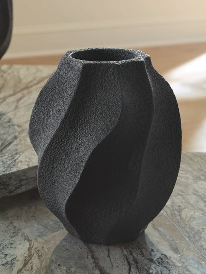 Orange Furniture Outlet - Ashley Furniture - Judworth Vase - Vase / Black - A2000875