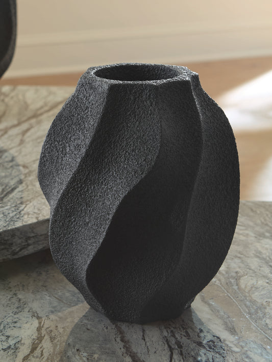 Orange Furniture Outlet - Ashley Furniture - Judworth Vase - Vase / Black - A2000875