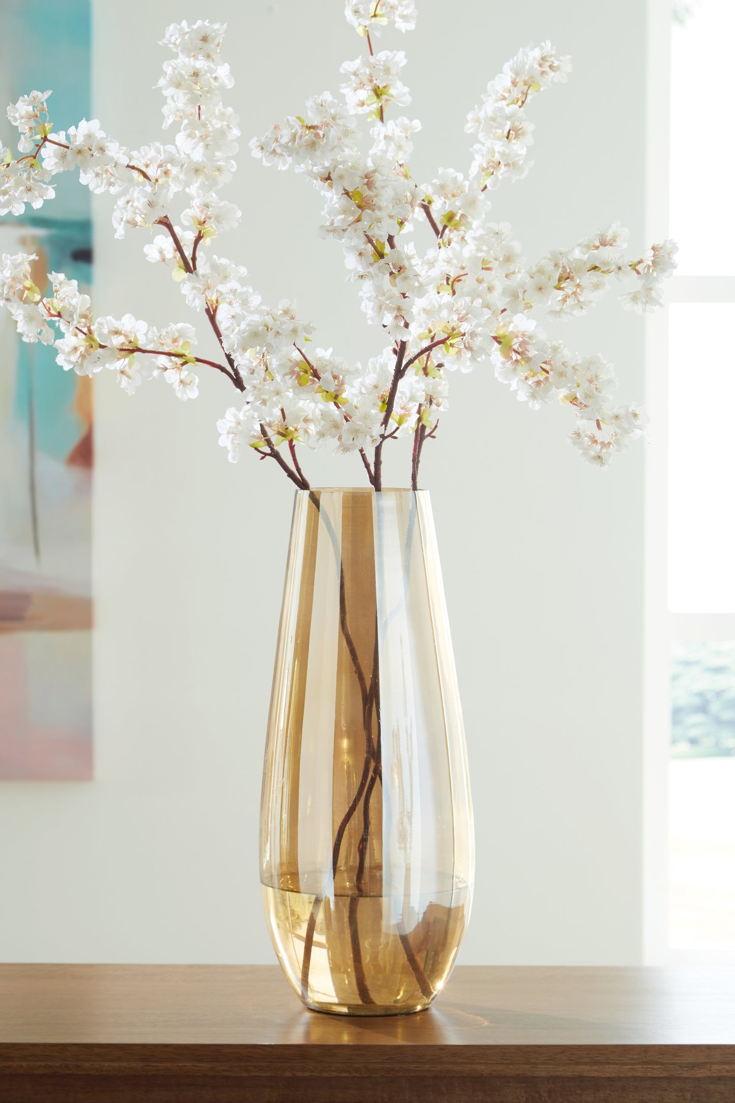 Orange Furniture Outlet - Ashley Furniture - Rhettman Vase - Vase / Amber - A2900006