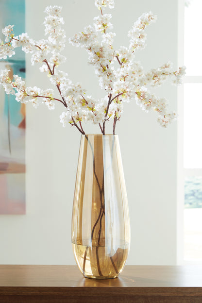 Orange Furniture Outlet - Ashley Furniture - Rhettman Vase - Vase / Amber - A2900006