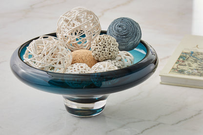 Orange Furniture Outlet - Ashley Furniture - Vallborough Bowl - Bowl / Teal Blue - A2900017