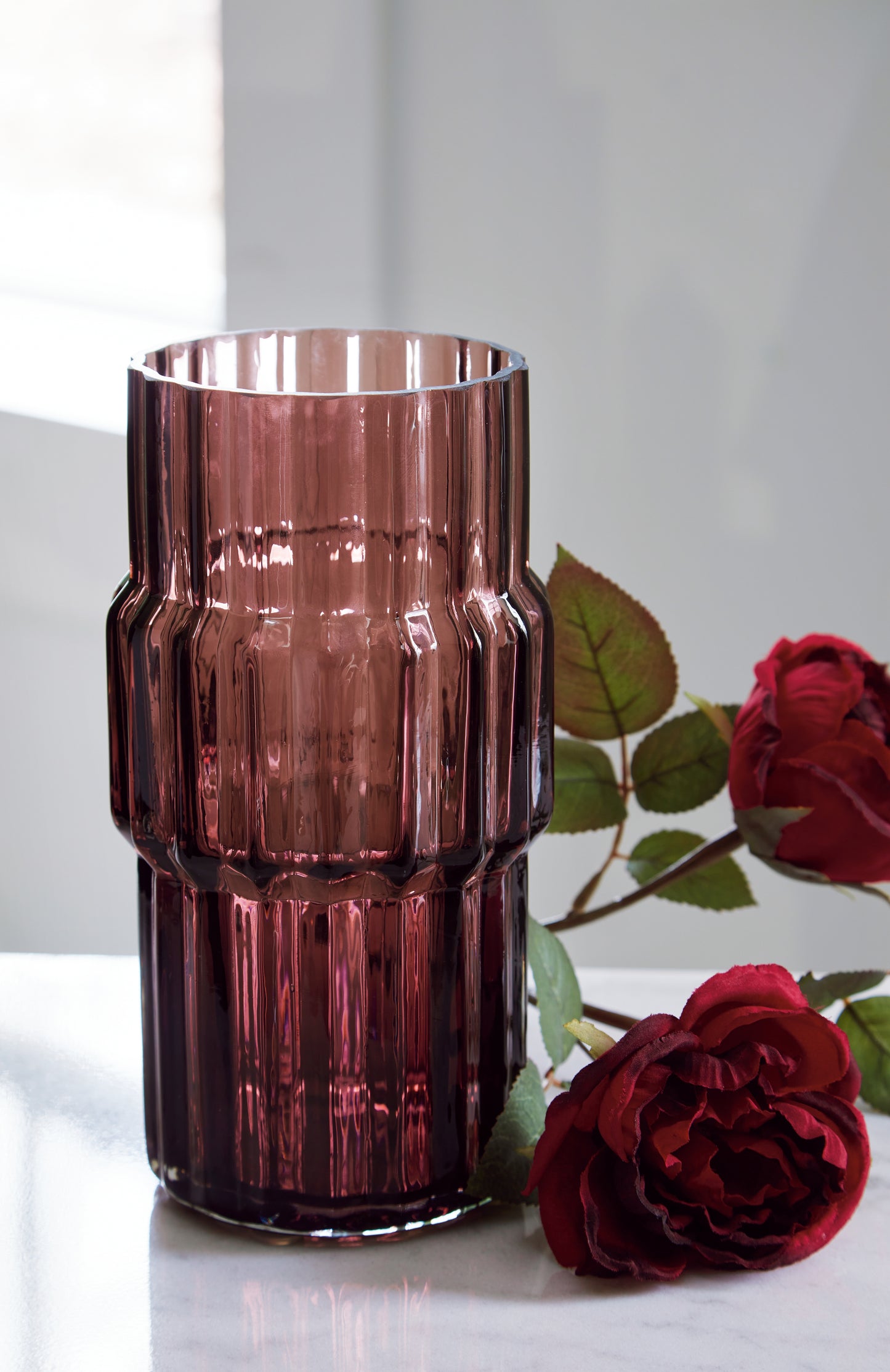 Orange Furniture Outlet - Ashley Furniture - Dorlow Vase - Vase / Mauve - A2900024V
