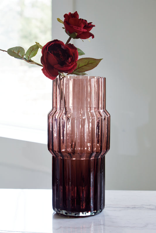 Orange Furniture Outlet - Ashley Furniture - Dorlow Vase - Vase / Mauve - A2900024V