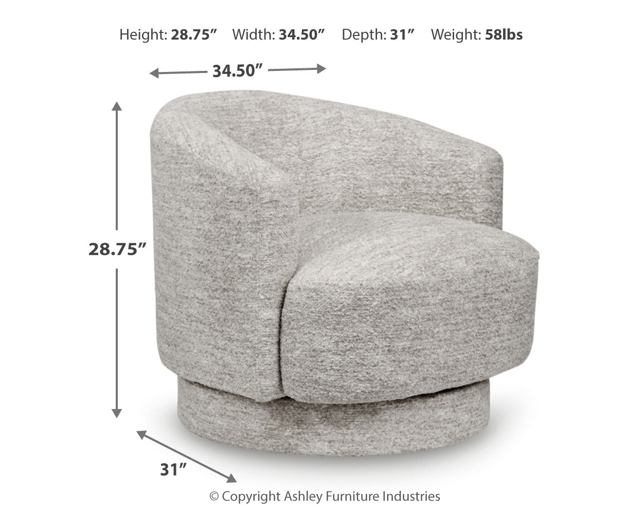 Wardsor Swivel Accent Chair