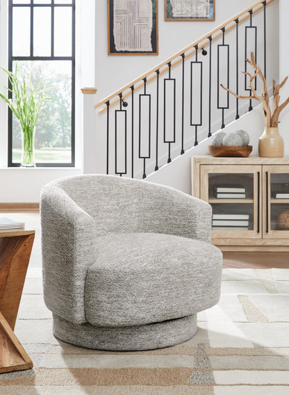 Orange Furniture Outlet - Ashley Furniture - Wardsor Swivel Accent Chair - Swivel Accent Chair / Stone - A3000731