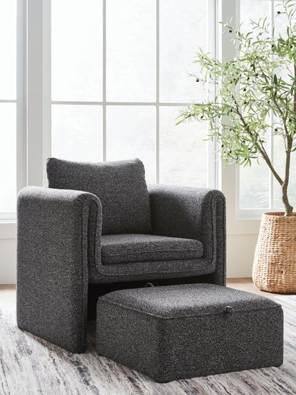 Orange Furniture Outlet - Ashley Furniture - Vreni Accent Chair - Accent Chair / Charcoal/Black - A3000754