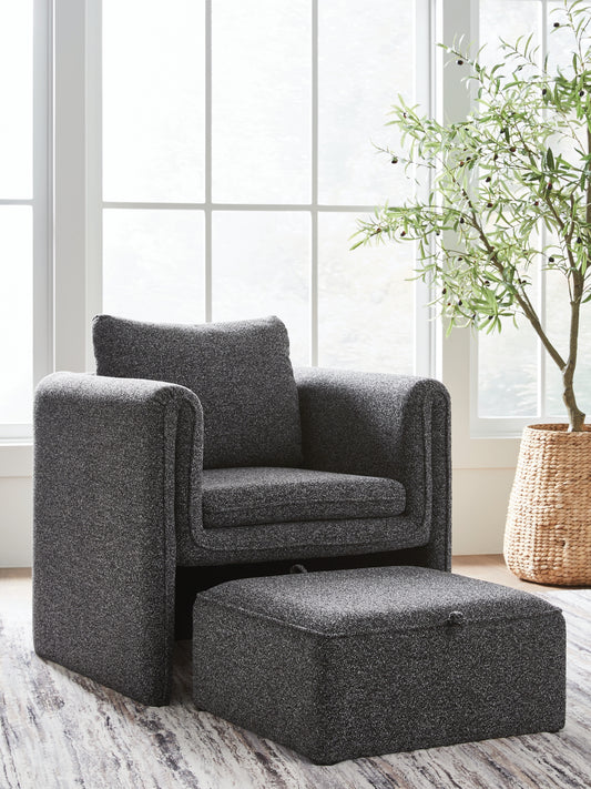 Orange Furniture Outlet - Ashley Furniture - Vreni Accent Chair - Accent Chair / Charcoal/Black - A3000754