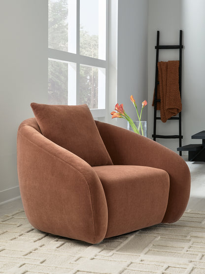 Orange Furniture Outlet - Ashley Furniture - Yahya Swivel Accent Chair - Swivel Accent Chair / Sienna - A3000780