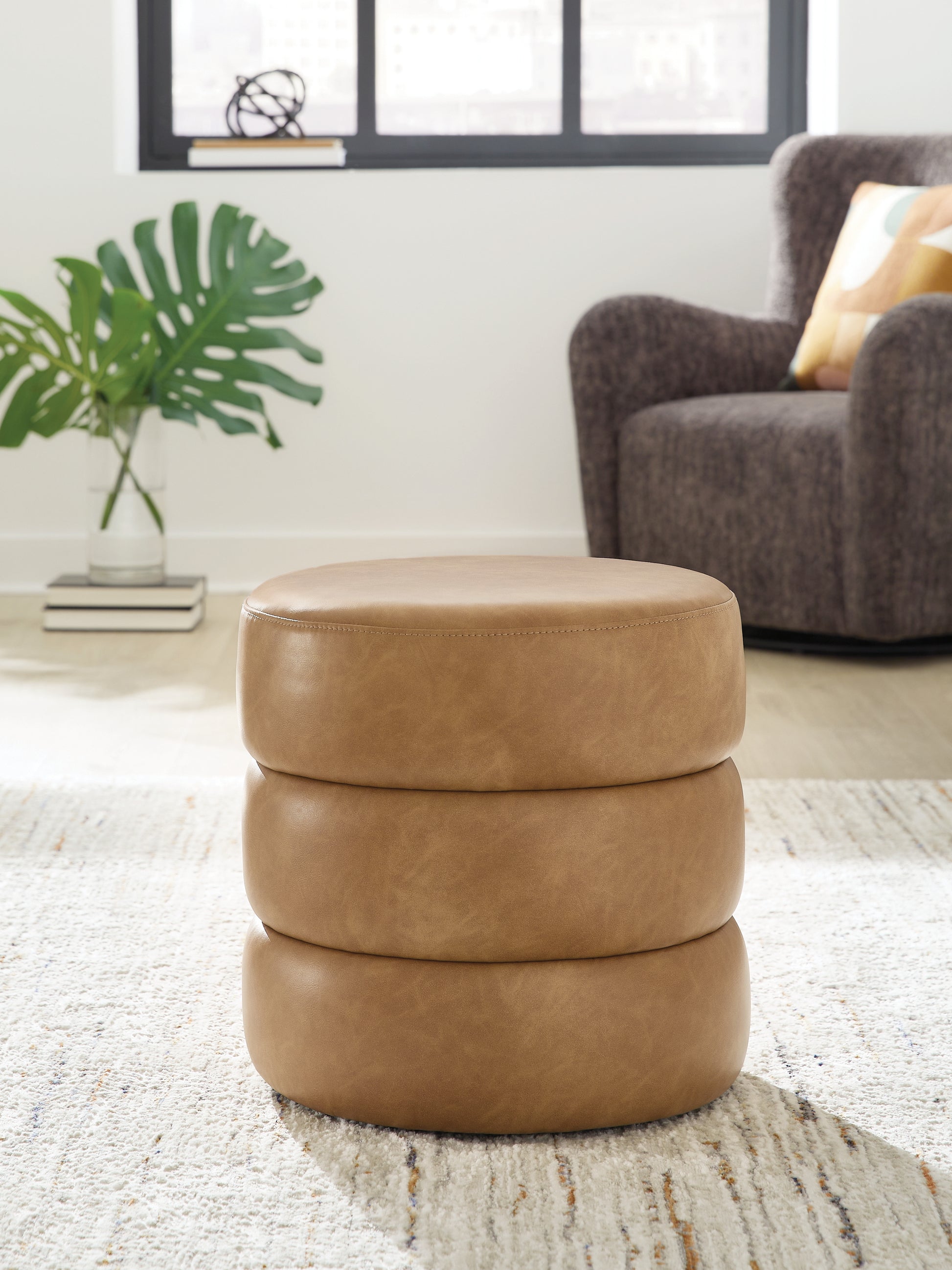 Orange Furniture Outlet - Ashley Furniture - Ummi Living Room - Swivel Accent Ottoman - A3000791