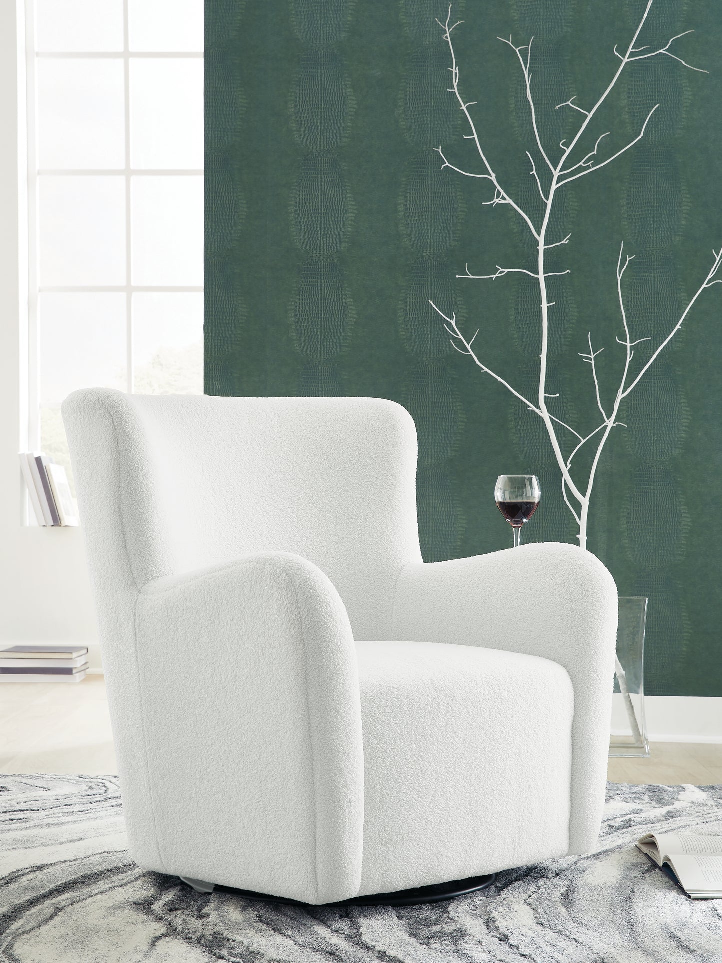Orange Furniture Outlet - Ashley Furniture - Rowenburg Swivel Glider Accent Chair - Swivel Glider Accent Chair / Cream - A3000797